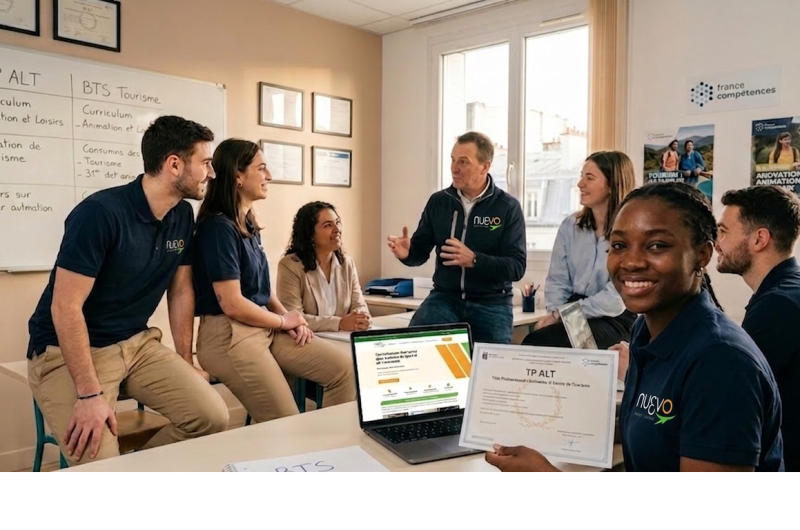 Étudiants de Nuevo Sport & Loisirs : Du TP ALT au BTS Tourisme, un parcours vers l’excellence